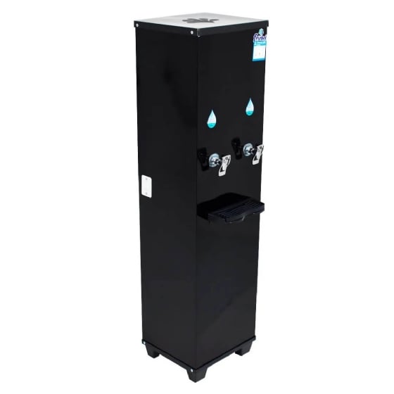 Bebedouro Industrial de Coluna 1 Gelada 1 Natural 25 Litros 110v Office Black Frisbel