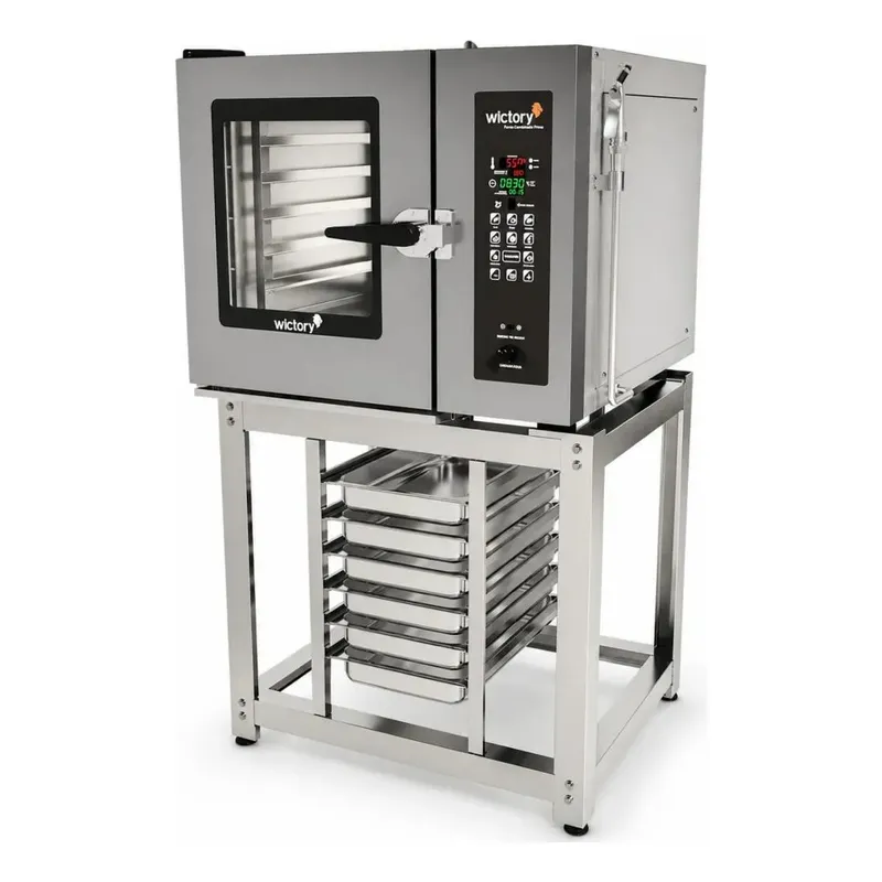 Forno Combinado Wictory Prime Wcp05 Com Cavalete 220v 220v Trifásico Cinza (novo)