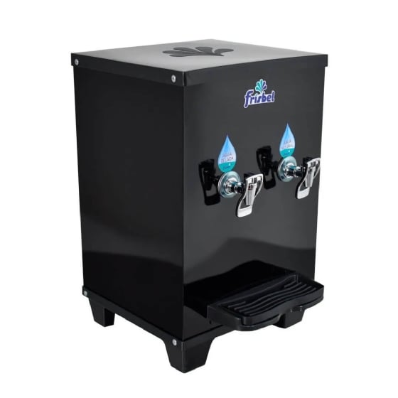 Bebedouro Industrial de Bancada 1 Gelada 1 Natural 10 Litros 110v Office Black Frisbel