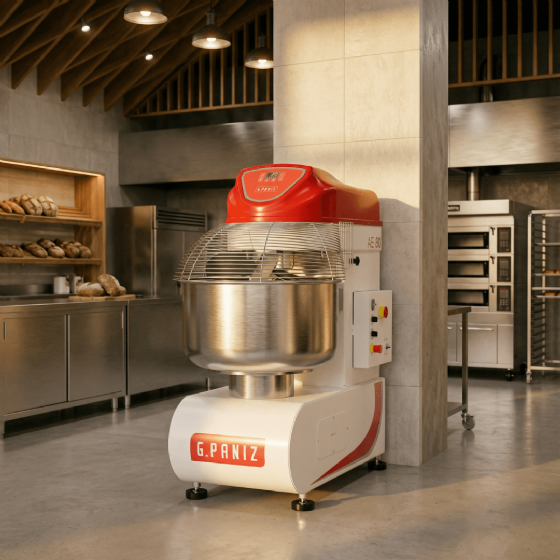 Amassadeira Espiral 80 kg AE 80 G2 2 Velocidades Epóxi 220v Trifásica G Paniz