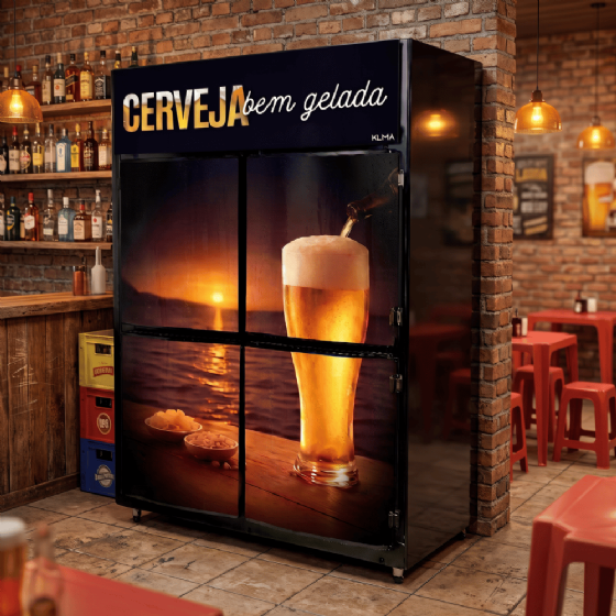 Mini Camara Cervejeira 4 Portas 220V Klima